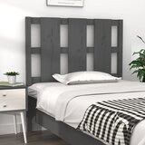  Uzglavlje za krevet sivi 105,5 x 4 x 100 cm od masivne borovine | Eponuda.com