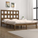 Maison Chic Posteljni okvir - Dvoposteljna postelja - Zakonska postelja medeno rjav iz trdne borovine 200x200 cm-J5239, (21763548) | Shoptok.si