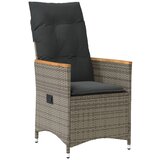  9-dijelni vrtni bistro set od poliratana s jastucima sivi | Eponuda.com