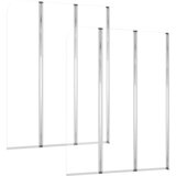 vidaXL tuš-kabine od kaljenog stakla 2 kom 104 x 130 cm prozirne | shoptok.hr