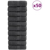 vidaXL Vrhunske umivalne krpe SOLUND 50 kosov antracitne 15x21 cm 600 gsm, (5000307603) | Shoptok.si