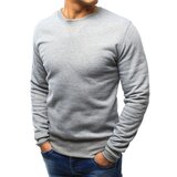 DStreet Siva muška dukserica bez kapuljače BX4822 crna | bela | siva | ePonuda.com