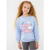 LC Waikiki Crew Neck Printed Long Sleeve Girl's Sweatshirt