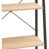  Samostojeće police s 5 razina svjetlosmeđe i crne 56x35x174 cm | shoptok.hr