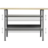vidaXL delovna miza siva 120x60x85 cm jeklo | Shoptok.si