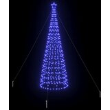  LED Božićno drvce s zemljanim klinovima Plava 400 cm Željezo | shoptok.hr