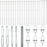  Zavarena žičana ograda sa 13 stupova 1.4x50 m cinkovani čelik | shoptok.hr