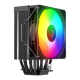 CPU hladnjak rampage octagon C70 black 63CFM 12cm argb temperature display AM5/LGA1700 compatible air cooled fan, 41402 Cijene