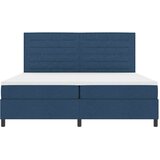  Krevet s opruga kutije s madracem Plava 200 x 200 cm tkanina Slike