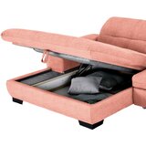 CARRYHOME KOTNA SEDEŽNA GARNITURA, tkanina barve korale | Shoptok.si