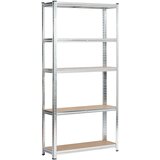 AKORD Kovinski Regal, Srebrna, (5000332561) Cene