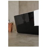 AQUAART kada essence black gloss 185 samostojeća 185x80x60 cm | shoptok.hr