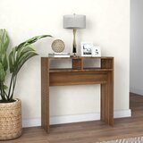 vidaXL Konzolni stol boja smeđeg hrasta 78x30x80 cm konstruirano drvo Cijene