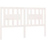  Posteljno vzglavje belo 146x4x100 cm trdna borovina, (20645083) | Shoptok.si