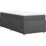 Maison Chic Box spring postelja - Vzmetna postelja z vzmetnico temno siva 100x200 cm blago SL24597, (21891008) Cene