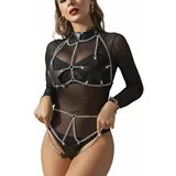Subblime Fetish Full Body Harness with Star & Chains
