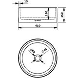 Sapho Temno moder keramičen okrogel umivalnik ø 41 cm Priori – | Shoptok.si