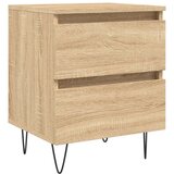  Nočna omarica sonoma hrast 40x35x50 cm inženirski les, (20808938) | Shoptok.si