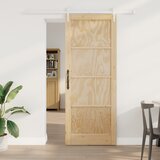 vidaXL Klizna vrata sa setom hardvera 83x211 cm od masivne borovine Cijene