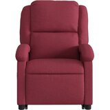  Masažni naslonjač na podizanje od tkanine crvena boja vina | shoptok.hr