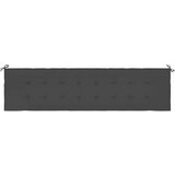 vidaXL Jastuk za vrtnu klupu crni 200 x 50 x 3 cm od tkanine Oxford | shoptok.hr