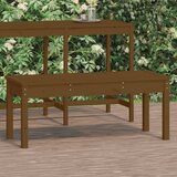 vidaXL Vrtna klop medeno rjava 109x44x45 cm trdna borovina Cene