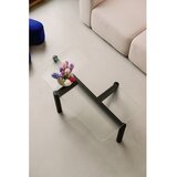 noo.ma Črna klubska mizica s stekleno mizno ploščo 55x105 cm Kob – | Shoptok.si