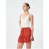 Koton Viscose Mini Skirt with Tie Waist and Ruffles in a Comfortable Cut. Cene