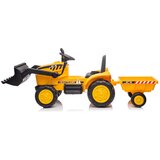Lean Toys Otroški traktor bager na akumulator 12V rumena | Shoptok.si
