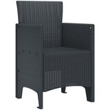  Vrtna stolica 4 pcs Antracit 53 x 49 x 85 cm Polipropilen | shoptok.hr