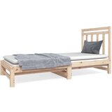  Izvlečna dnevna postelja 2x(90x190) cm trdna borovina, (20724715) | Shoptok.si