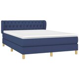  s oprugama i madracem plavi 140 x 190 cm od tkanine | shoptok.hr