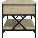  Stolić za kavu boja hrasta sonome 100x50x50 cm od drva i metala | shoptok.hr