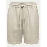 Only & Sons Kratke hlače iz tkanine Tel 22030250 Bež Regular Fit