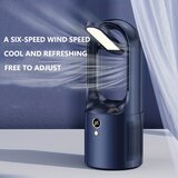 Venisymlis Namizni Ventilator Z Nočno Lučko Brez Rezil, Navpični Pisarniški Ventilator Usb Za Polnjenje, (22070326) | Shoptok.si