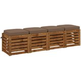  Set jastučića od 4 komada SOEST 4 pcs 100% poliester Sivosmeđa Slike