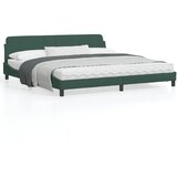 vidaXL Okvir za krevet s uzglavljem tamnozeleni 200x200 cm baršunasti | shoptok.hr