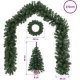  Set mini božićnih drvaca 45 cm PVC Zelena | shoptok.hr