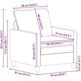  Set sofe 2 kom. Crna Tkanina | shoptok.hr