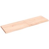 vidaXL Stenska polica 140x40x4 cm neobdelana trdna hrastovina Cene