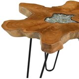  Stolić za kavu 70 x 45 cm od tikovine i poliesterske smole | shoptok.hr