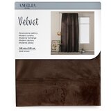 Restilo Rjava žametna zavesa AmeliaHome Velvety, 245 x 140 cm | Shoptok.si