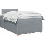  Boxspring krevet s madracem Svjetlosiva 120 x 190 cm Tkanina | shoptok.hr