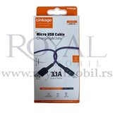  usb kabal linkage charging & data LKCB-23 micro 3.1A 1m plavi | ePonuda.com