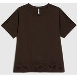 Marisse Brown Cotton Blouse | Shoptok.si