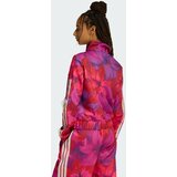 Adidas Sportska jakna 'Adidas x Farm Rio House Of Tiro' tamno ljubičasta / roza / svijetlo crvena / bijela | shoptok.hr
