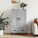  Visoka komoda boja betona 69,5 x 31 x 115 cm konstruirano drvo | shoptok.hr