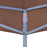 Krov za šator za zabave 2 x 2 m smeđi 270 g/m² | shoptok.hr