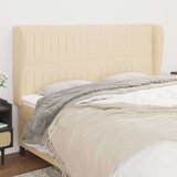  Uzglavlje s ušima krem 163x23x118/128 cm od tkanine Cijene