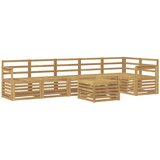  Set vanjskih sofa 7 kom. Bijela Čvrsto drvo akacije | shoptok.hr